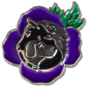 Purple Poppy Pin