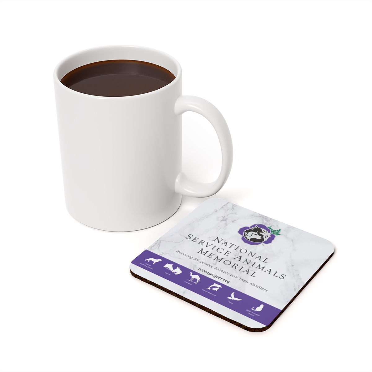 $10 recurring donor gift - cork backed coaster (mug not included)